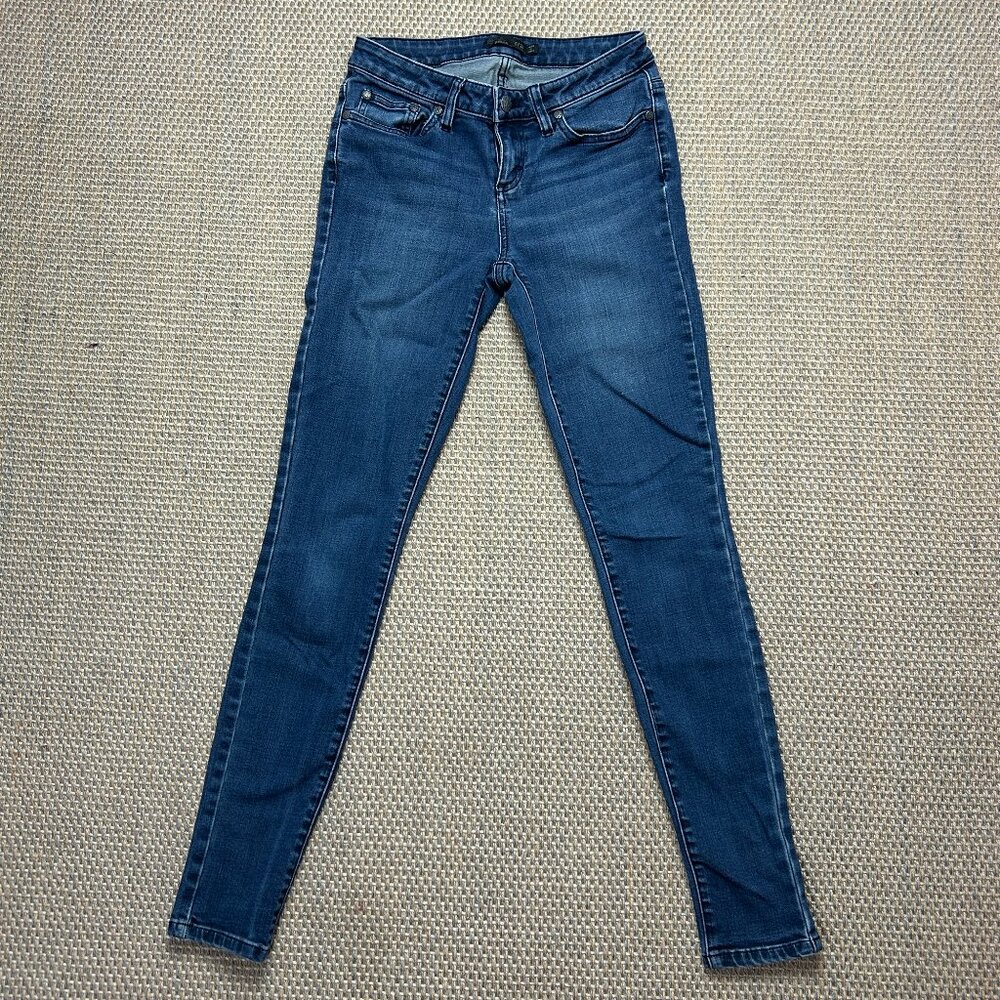 prAna Jeans Womens 0 /25 Skinny Jeans Indigo Blue Stretch Organic Cotton